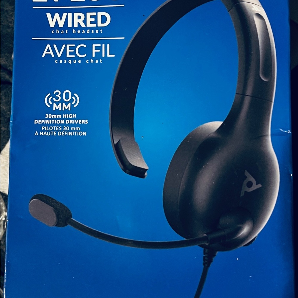 Black PlayStation Wired Headset